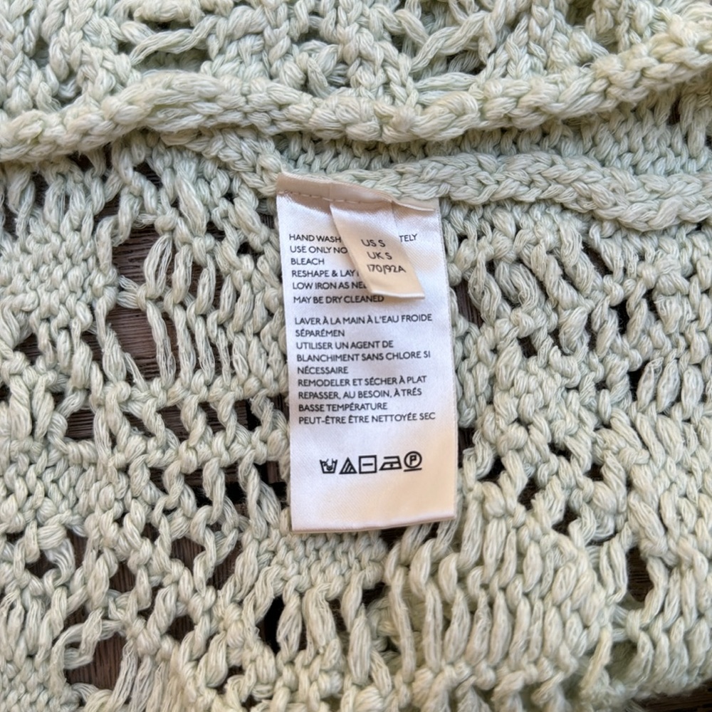 Free People Women Sweet Talker Cardigan Sweater Jacket Honeydew Green - Picture 9 of 10